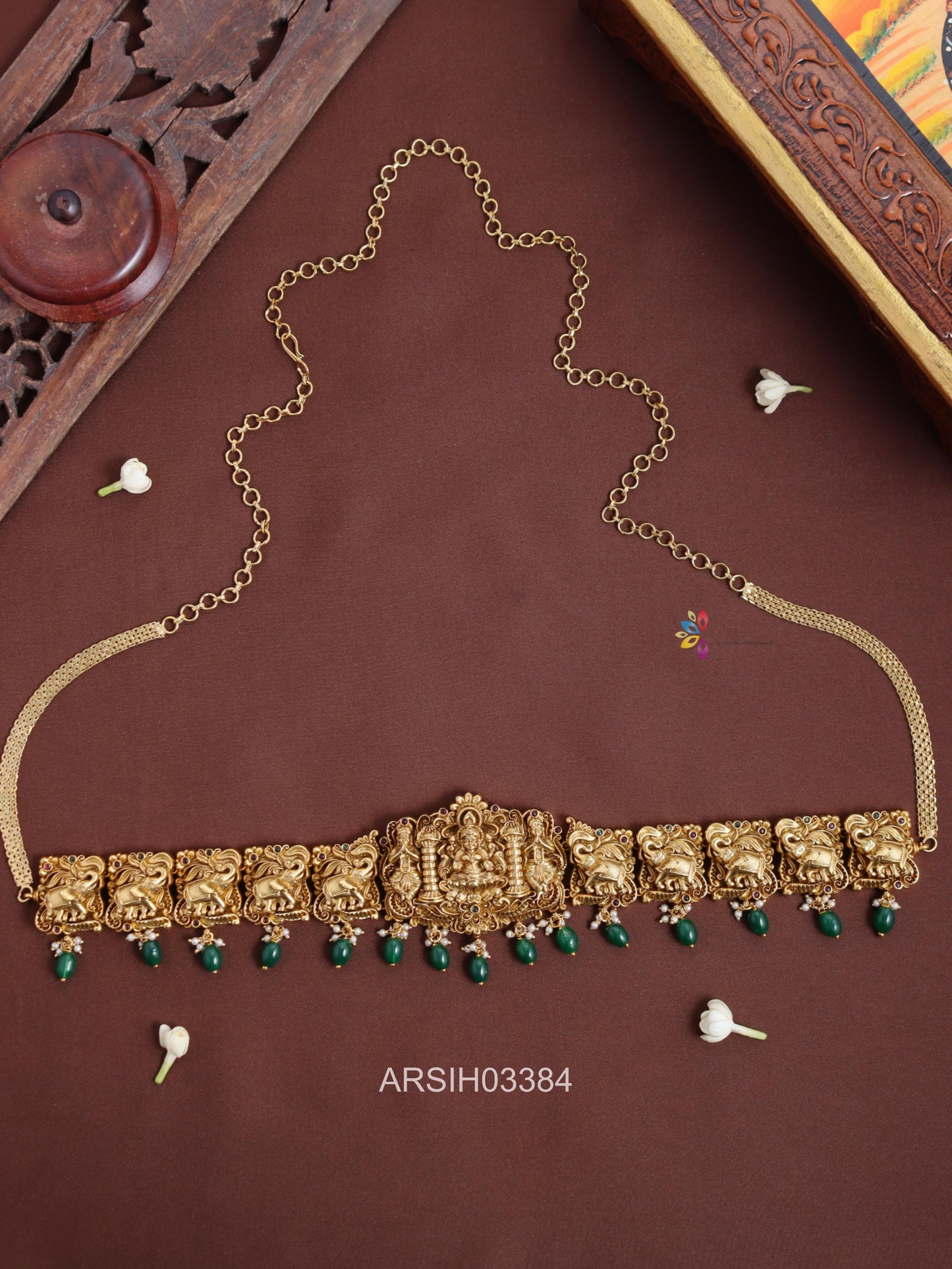 Antique Lakshmi Elephant Chain Hipbelt