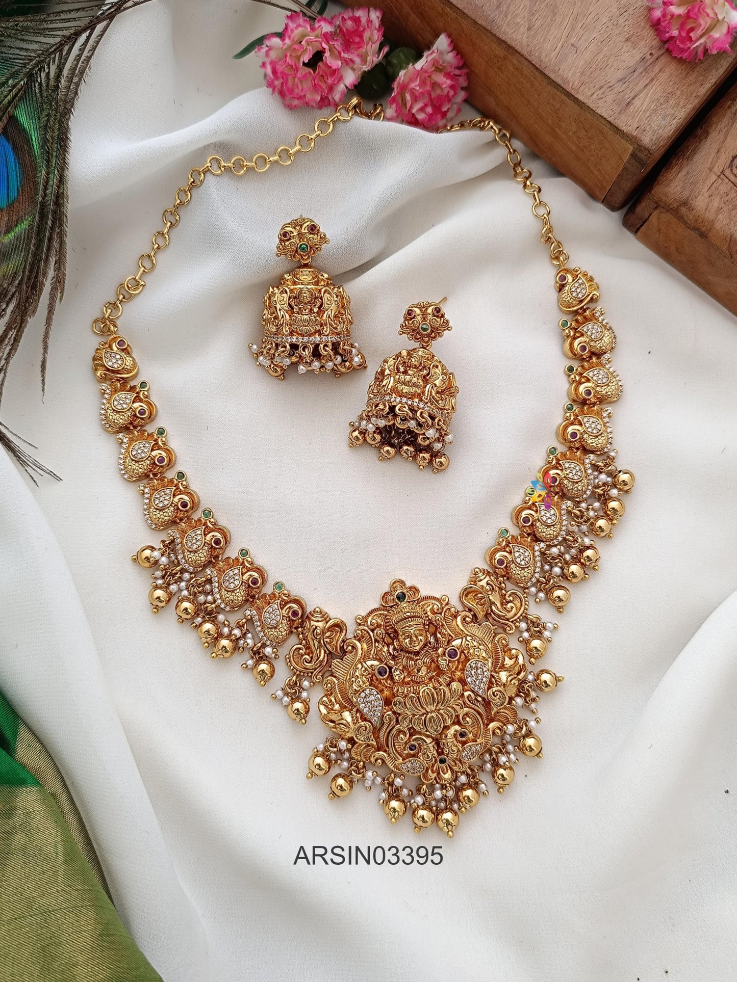 Lakshmi Peacock Necklace