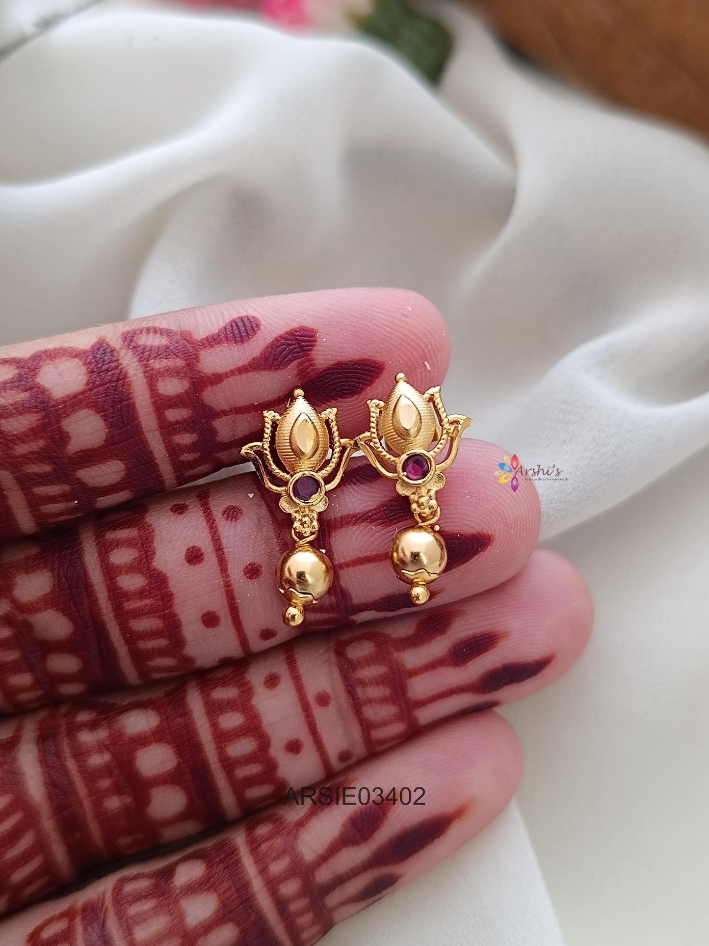 Daily Wear Lotus Earrings