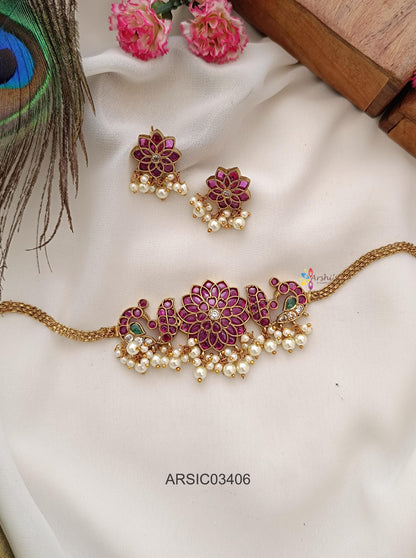 Kemp and Green Stone Choker