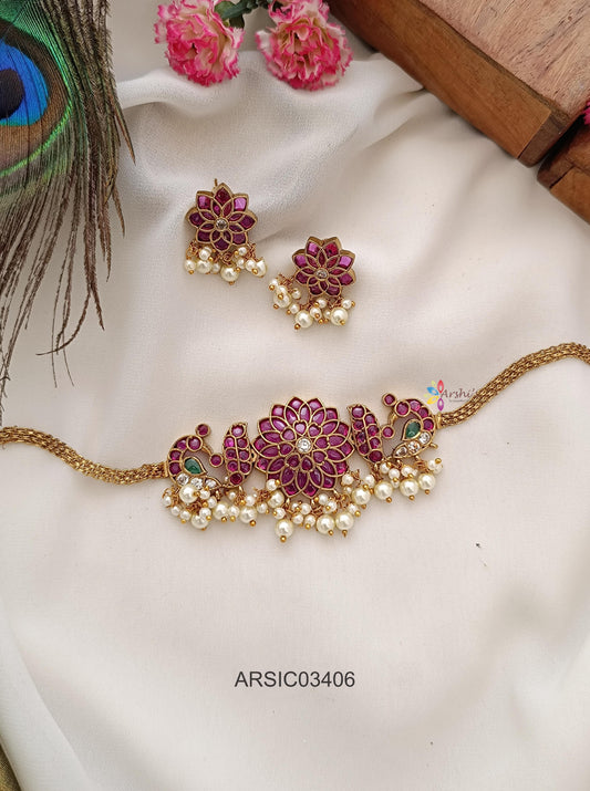Kemp and Green Stone Choker