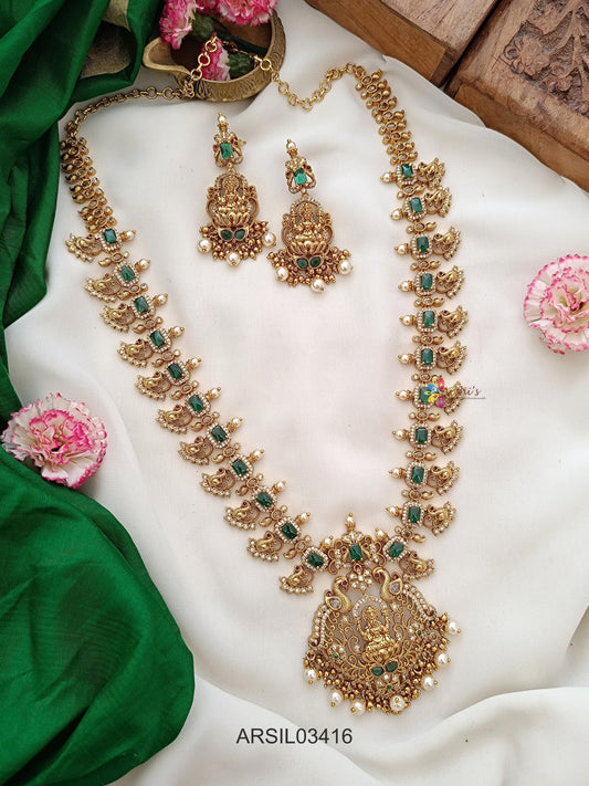 White and Emerald Stone Long Haram