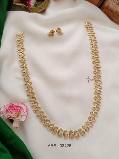 Mango AD White Stone Long Haram