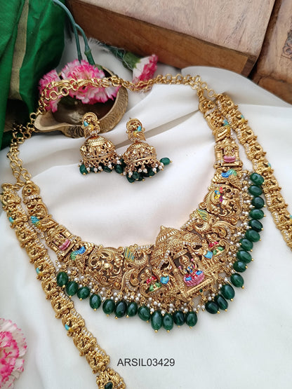 3D Enamel Bridal Jewellery Set