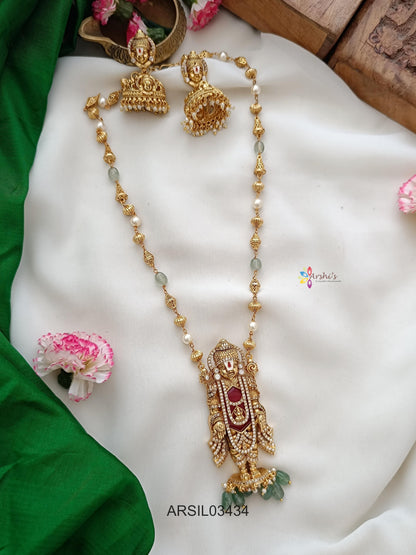 Balji Pendant with Beaded Chain Haram