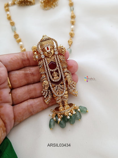 Balji Pendant with Beaded Chain Haram