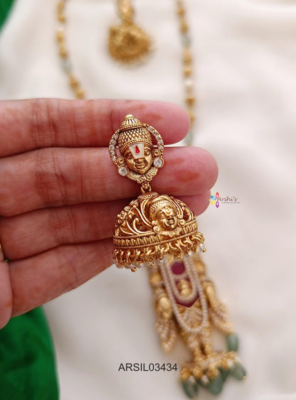 Balji Pendant with Beaded Chain Haram