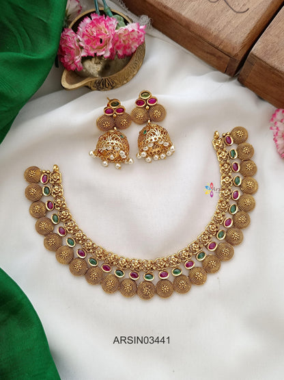 Kemp and Green Stone Necklace