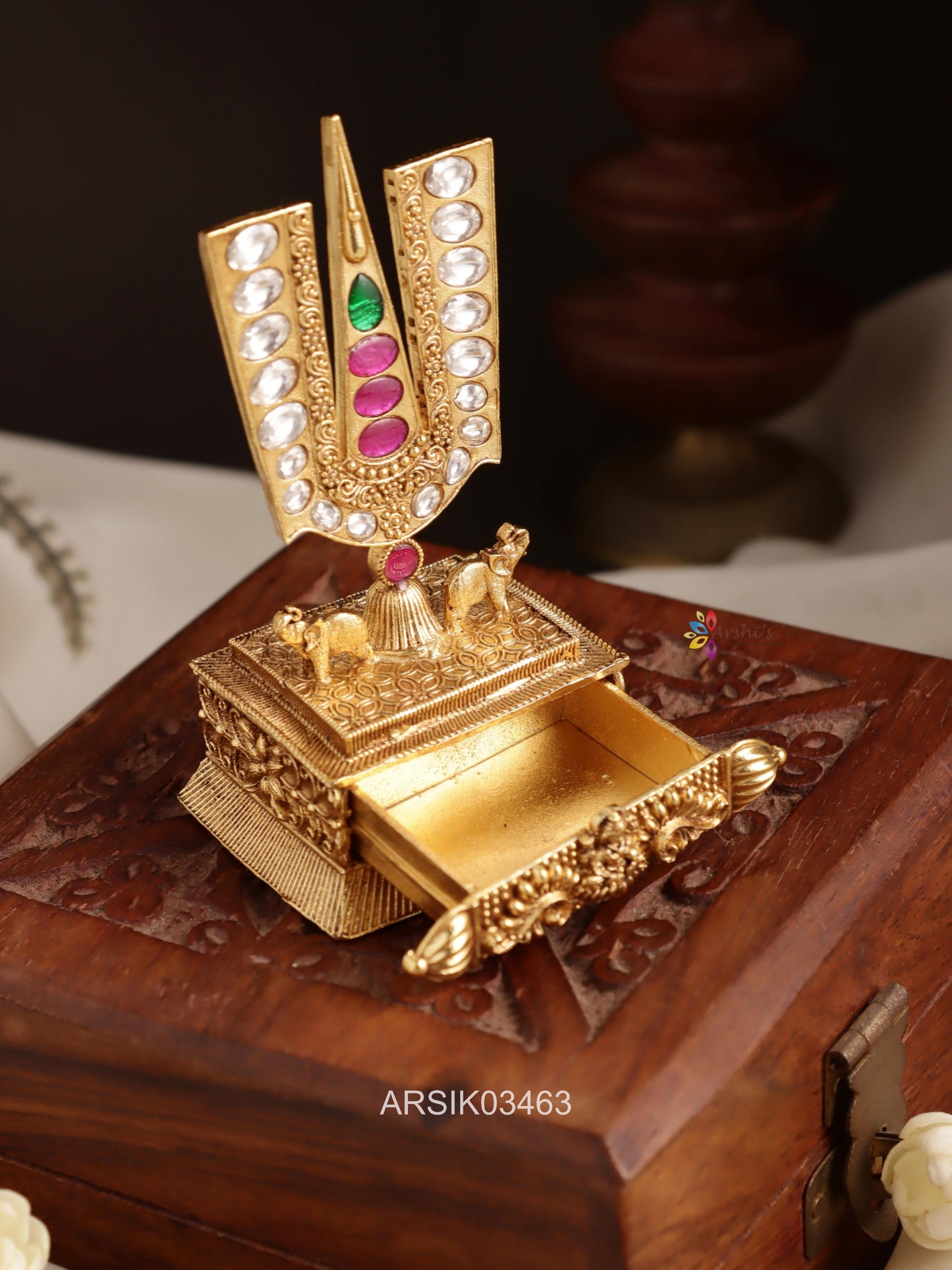 Lord Balaji Namam Kumkum Box