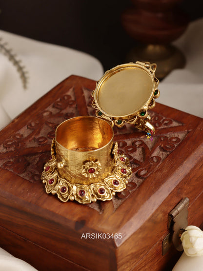 Peacock Kumkum Box