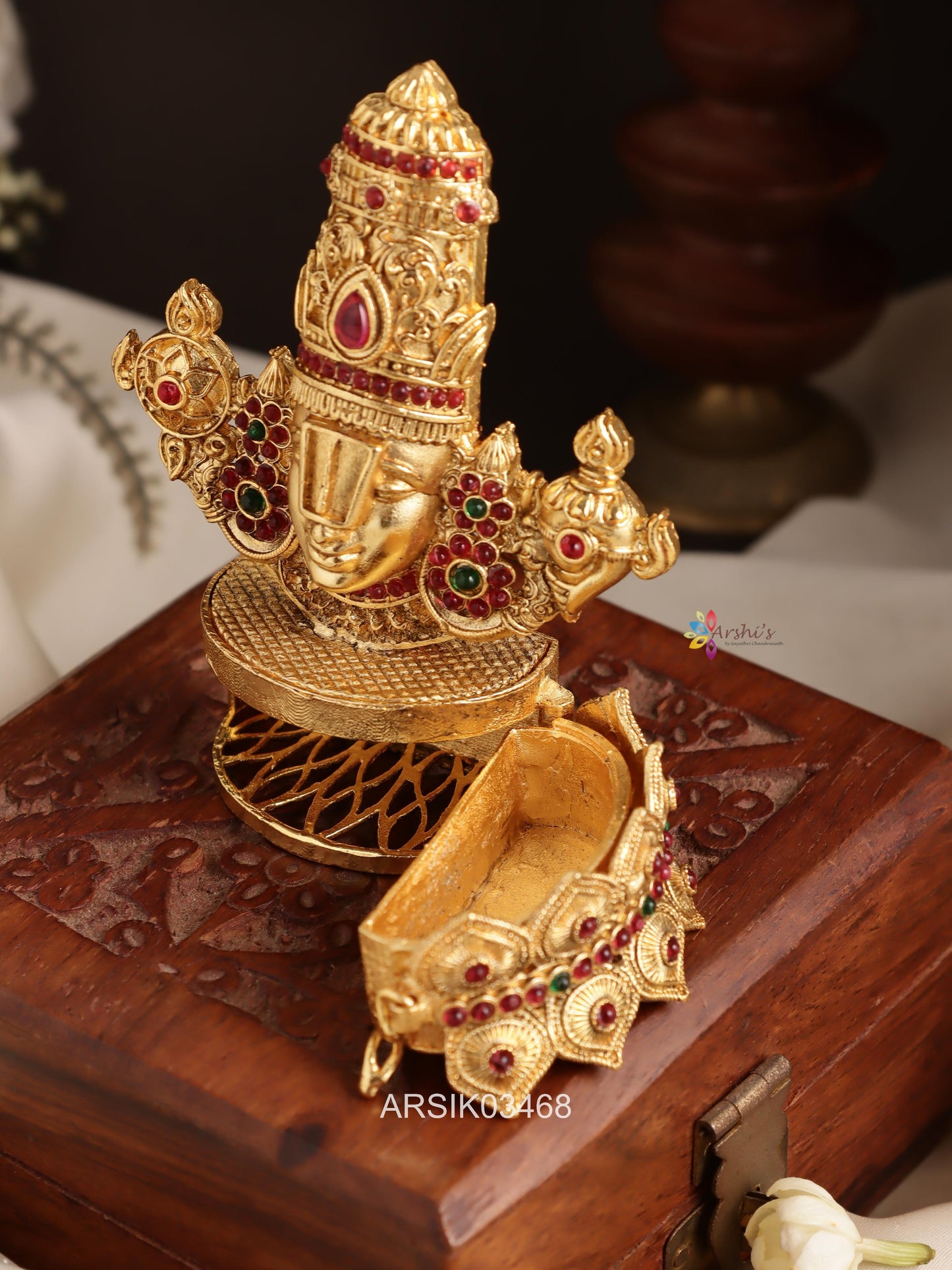 Balaji Temple Design Kumkum Box