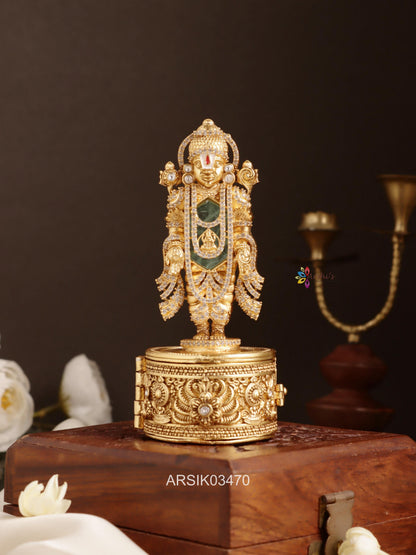 Lord Venkateswara Kumkum Box