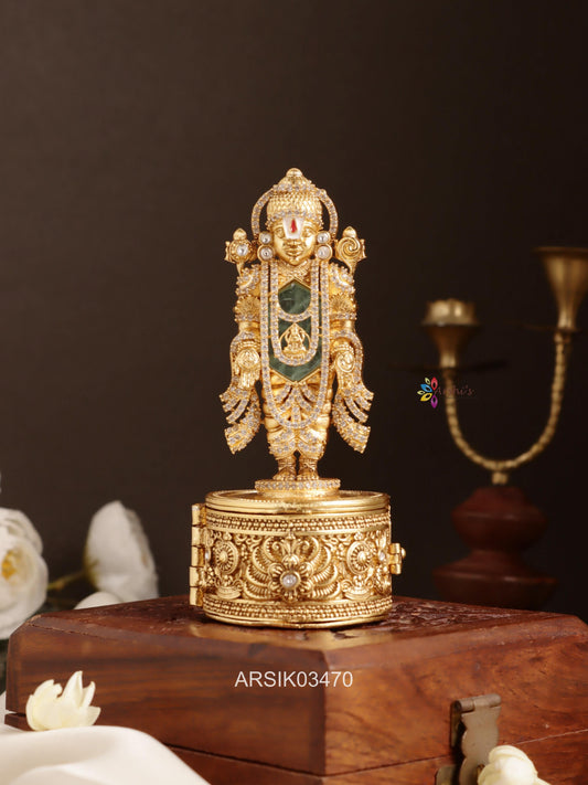 Lord Venkateswara Kumkum Box