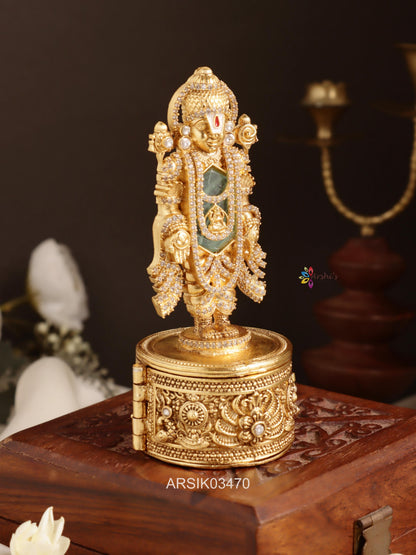 Lord Venkateswara Kumkum Box