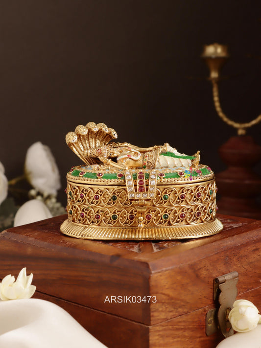 Lord Vishnu Kumkum Box