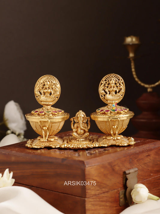 Ganesha Lakshmi Kumkum Box