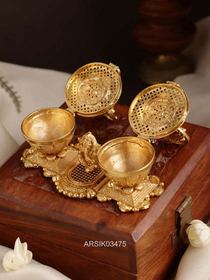Ganesha Lakshmi Kumkum Box