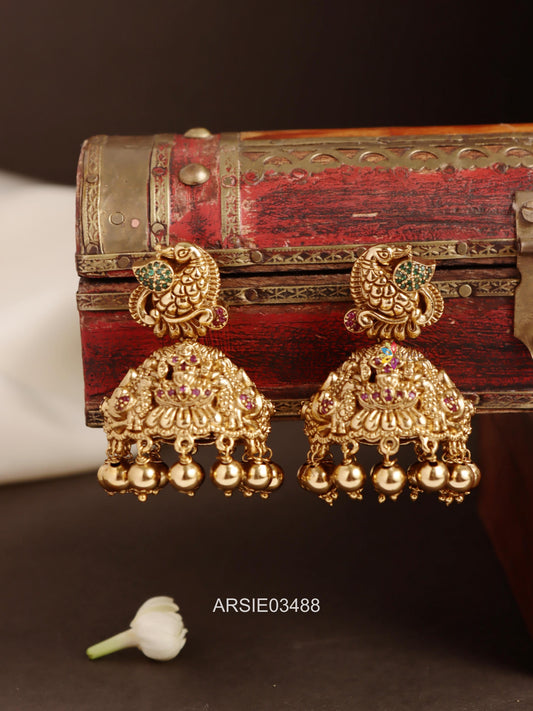 Antique Peacock Jhumka