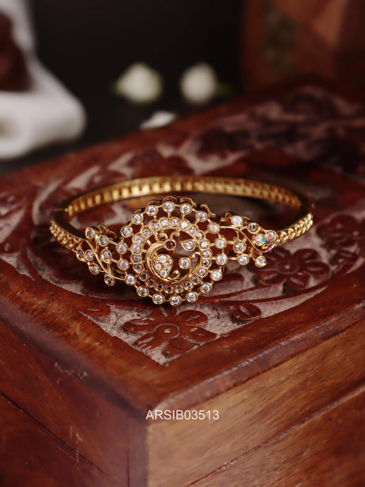 Peacock White Stone Bracelet