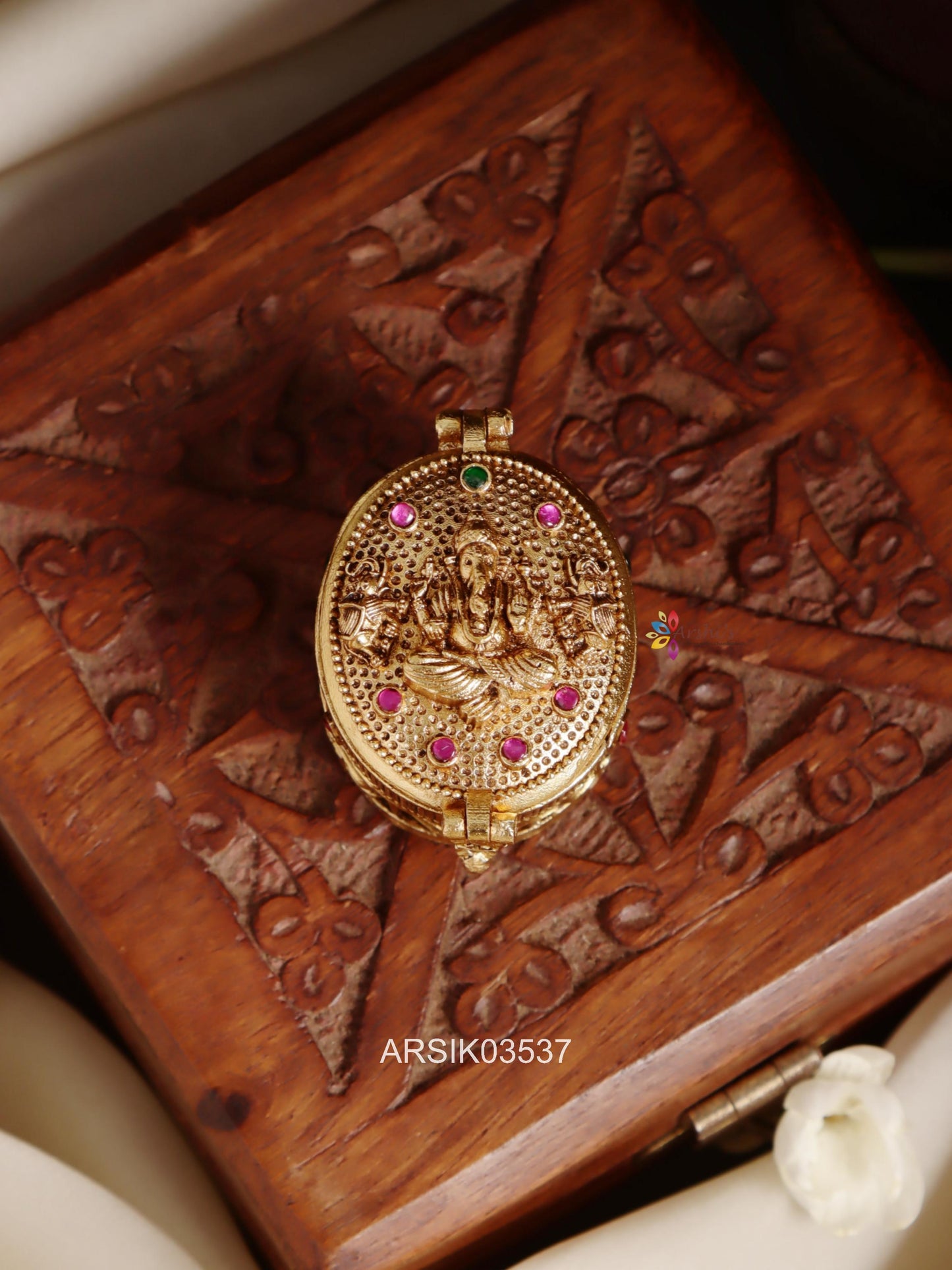 Ganesha Elephant Kumkum Box