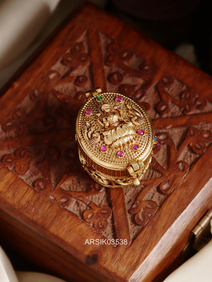 Antique Lakshmi Kumkum Box