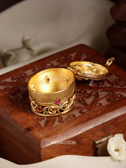 Antique Lakshmi Kumkum Box