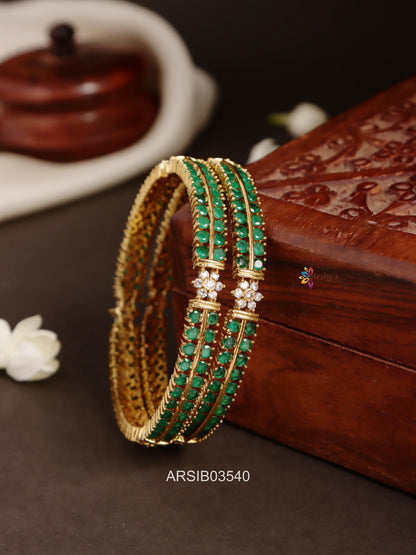 Emerald Stone Bangles