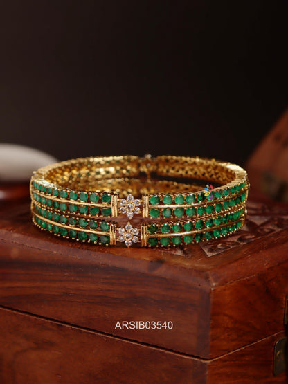 Emerald Stone Bangles