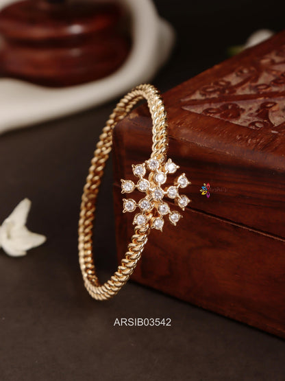 AD White Stone Kada Bangle