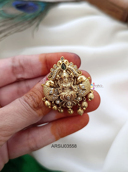 Antique Lakshmi Peacock Hair Brooch