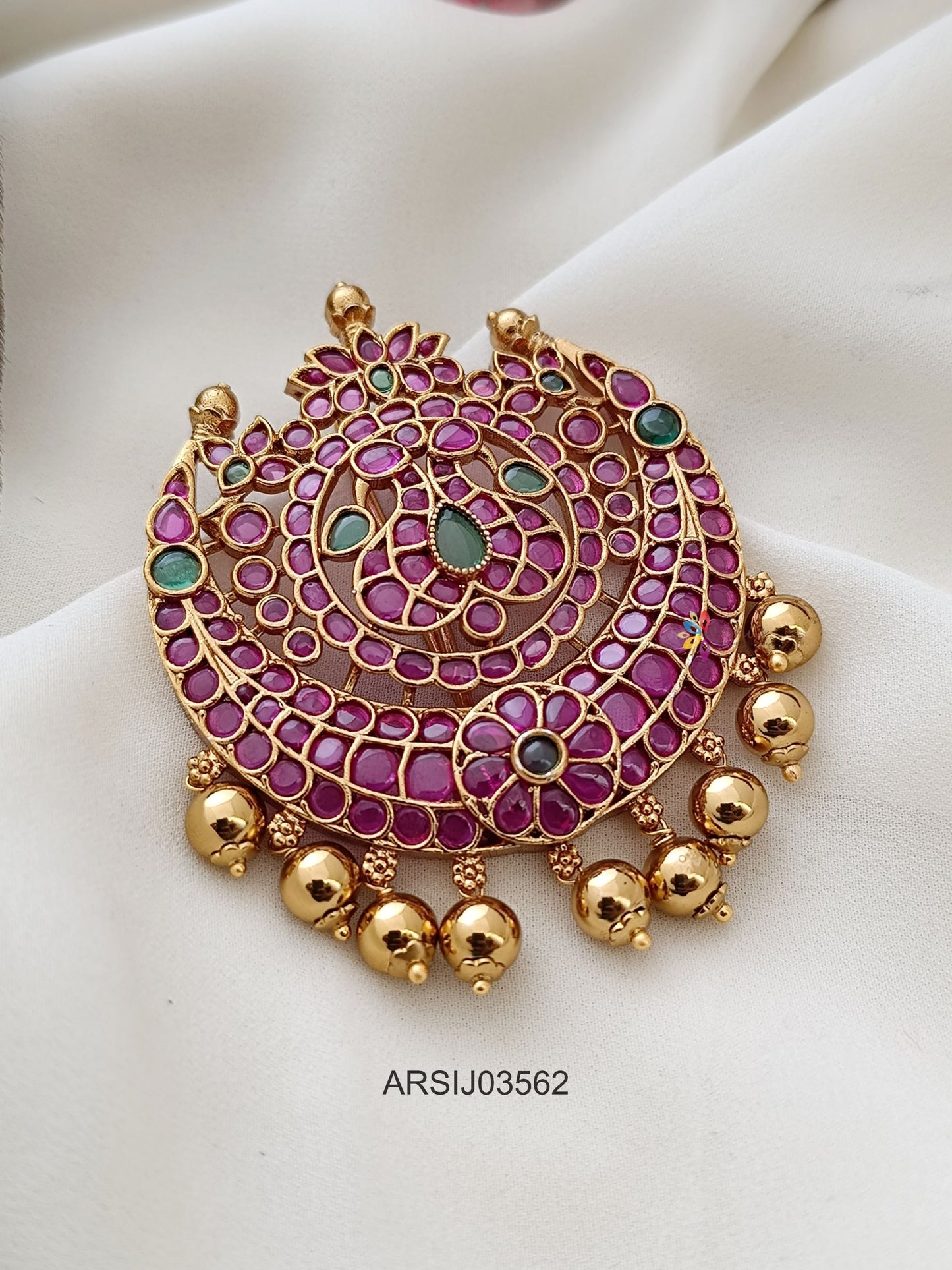 Kemp and Green Stone Hair Brooch
