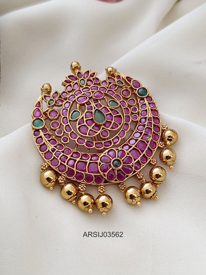 Kemp and Green Stone Hair Brooch