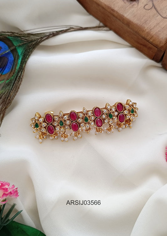 Ruby Stone Hair Clip