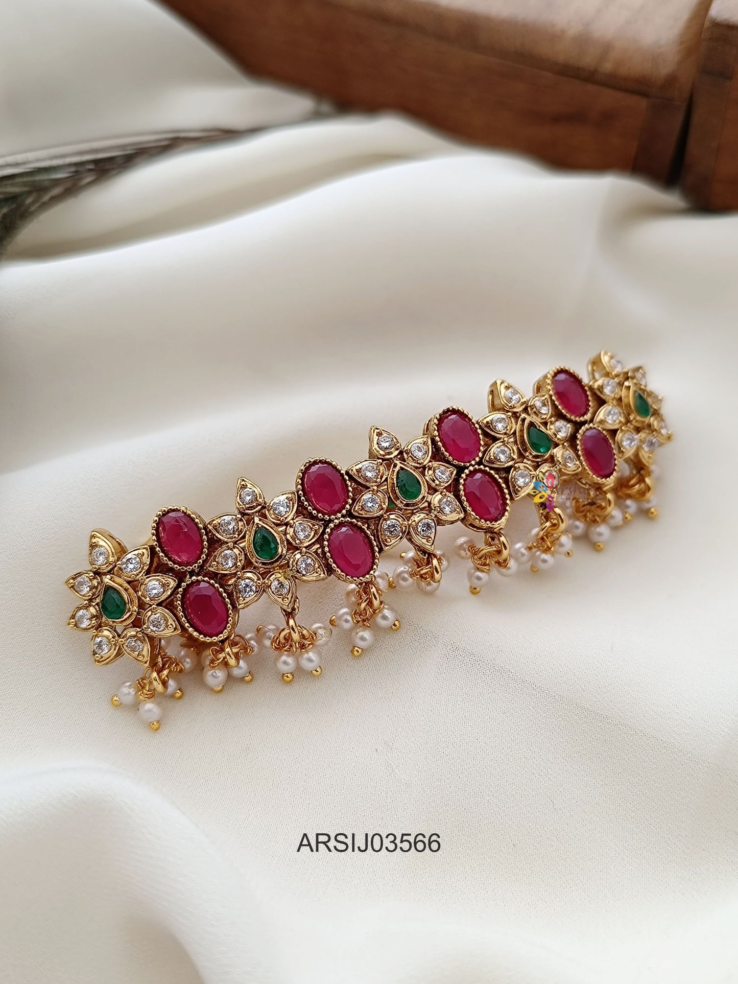 Ruby Stone Hair Clip