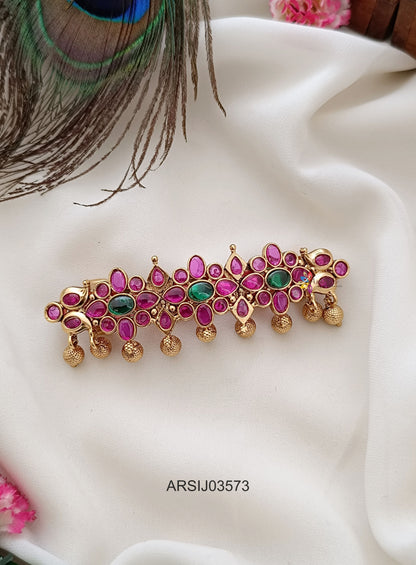 Kemp Stone Gold Drop Hair Clip