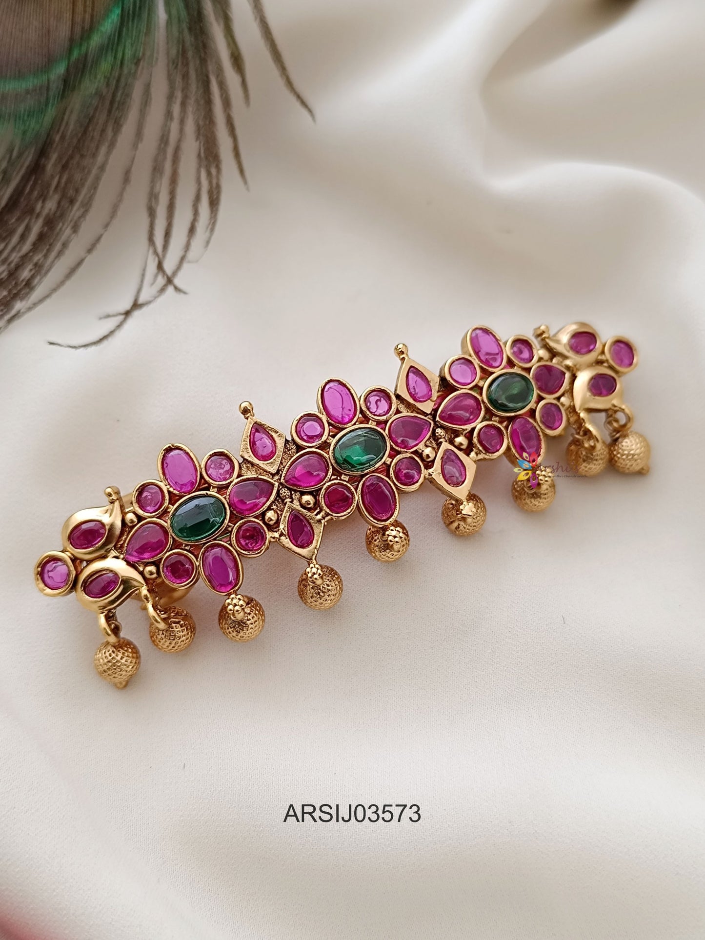 Kemp Stone Gold Drop Hair Clip