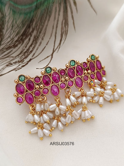 Kemp Stone Rice Pearl Hair Clip