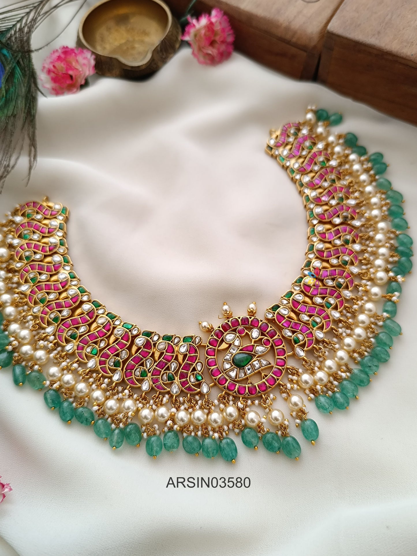 Bridal Peacock Jadau Kundan Necklace