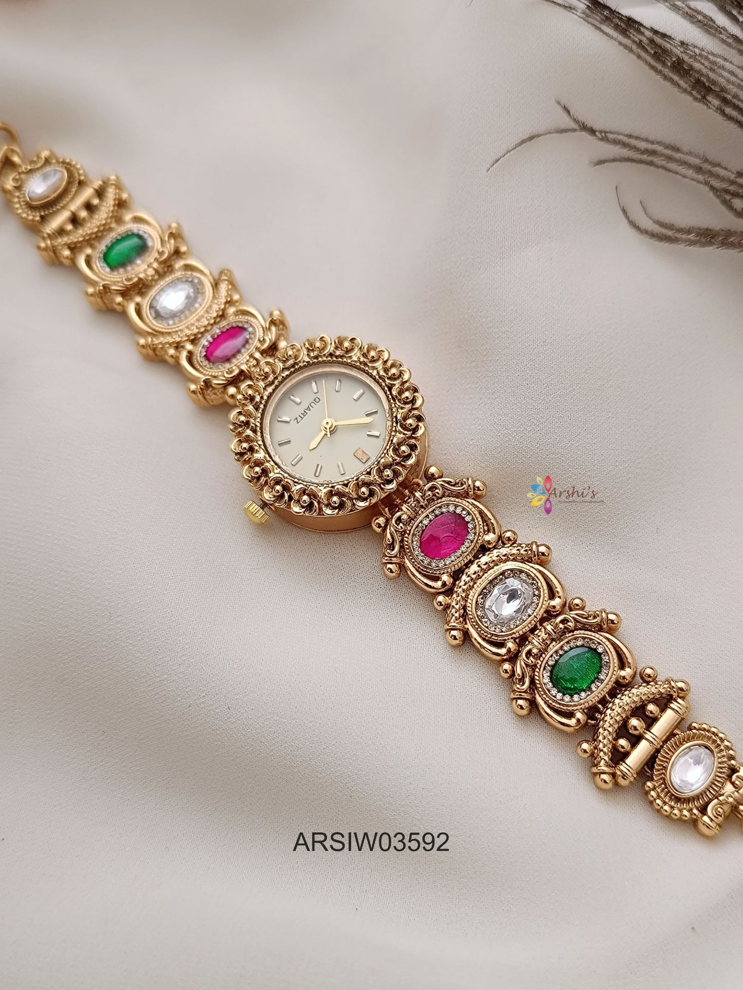 Antique Jadau Kundan Watch
