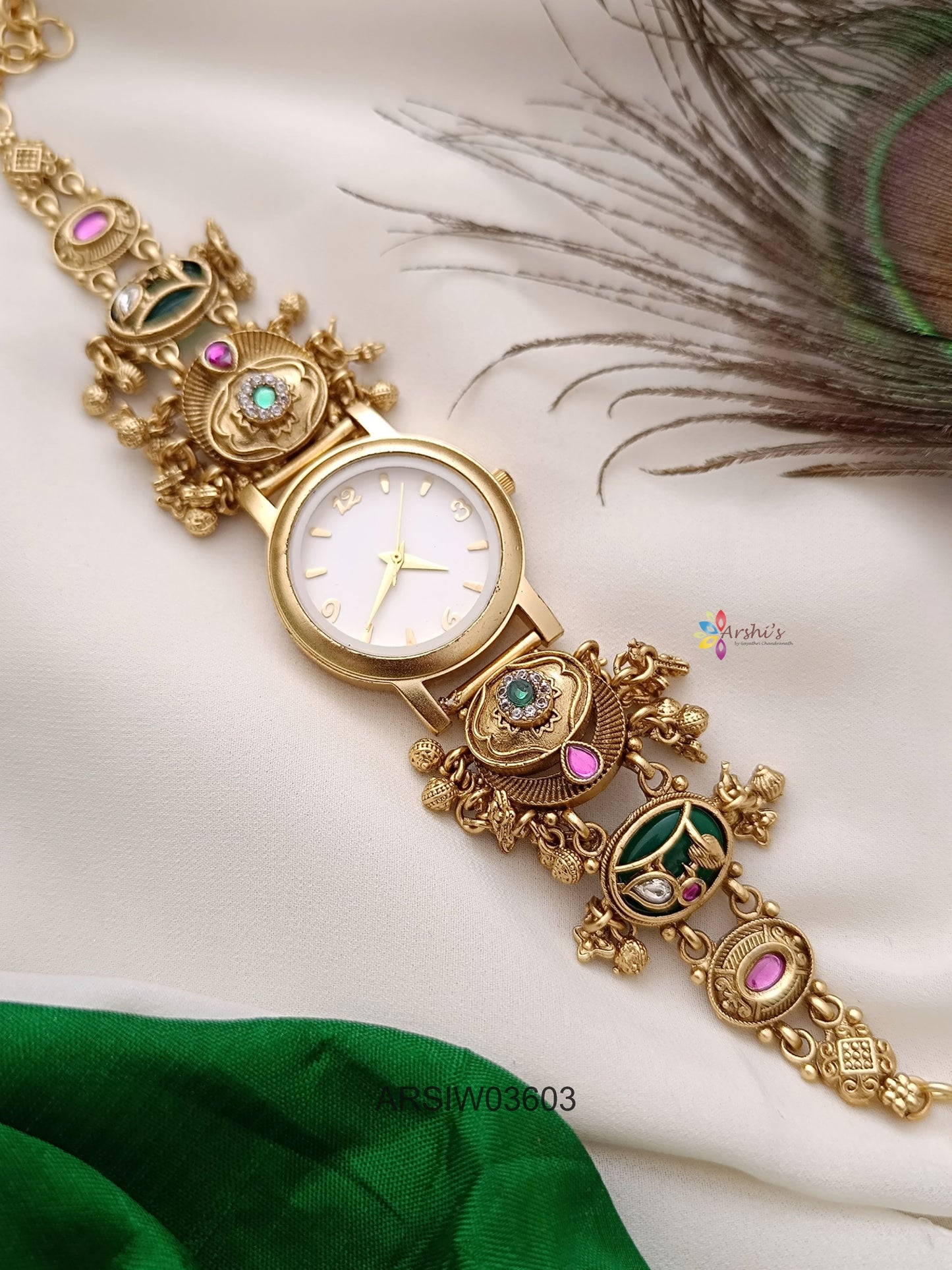 Antique Floral Designer Watch
