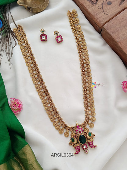 Jadau Kundan Pendant Long Haram