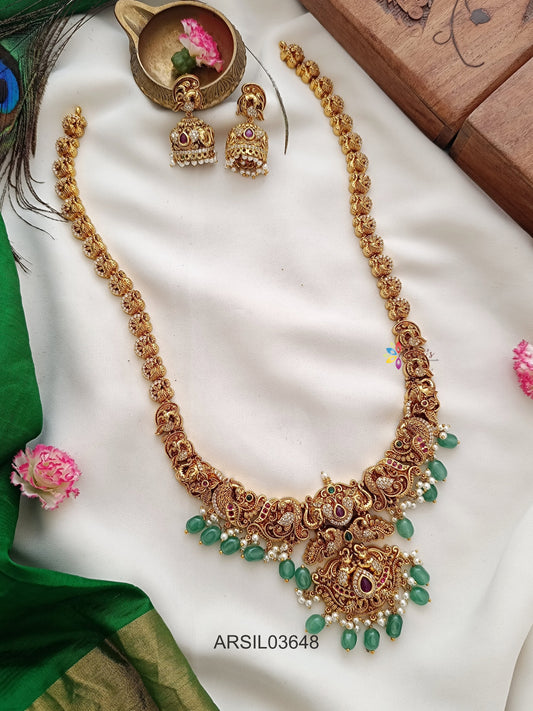 Antique Green Bead Long Haram