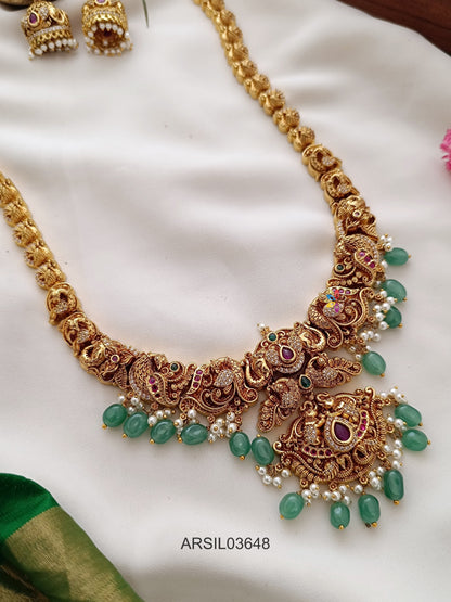 Antique Green Bead Long Haram