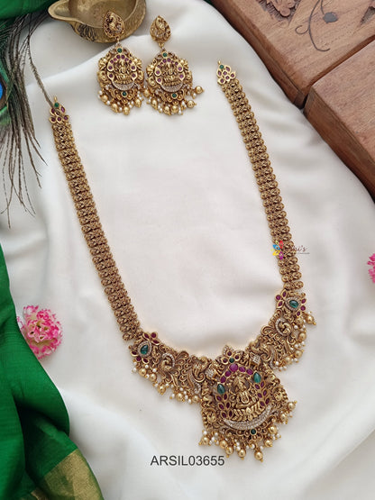 Matte Peacock and Lakshmi Long Haram