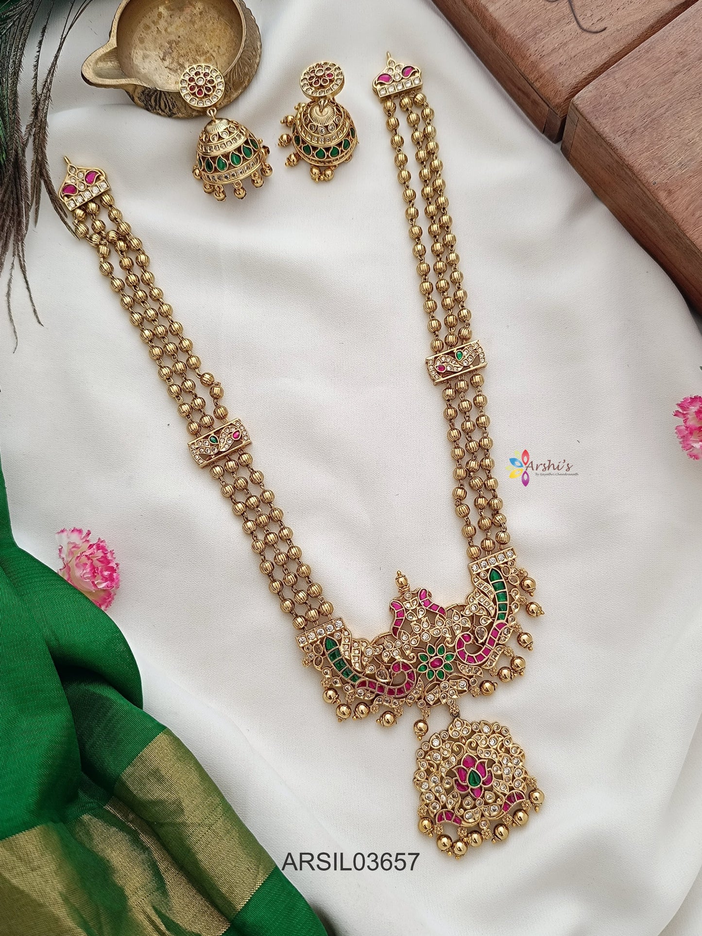 Jadau KundanThree Layer Haram