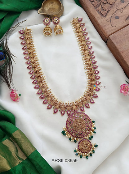 Mango and Temple Pendant Removable Haram