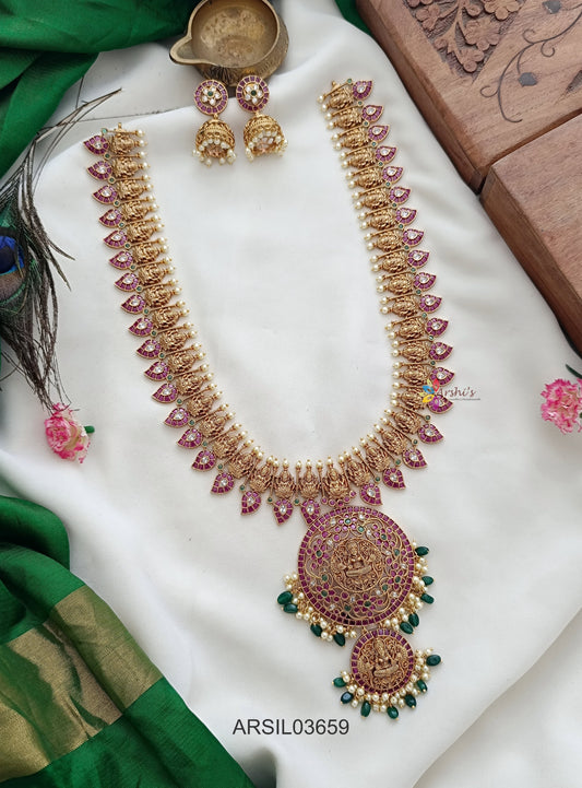 Mango and Temple Pendant Removable Haram