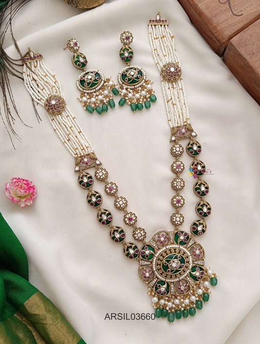 Pearl and Kundan Long Haram