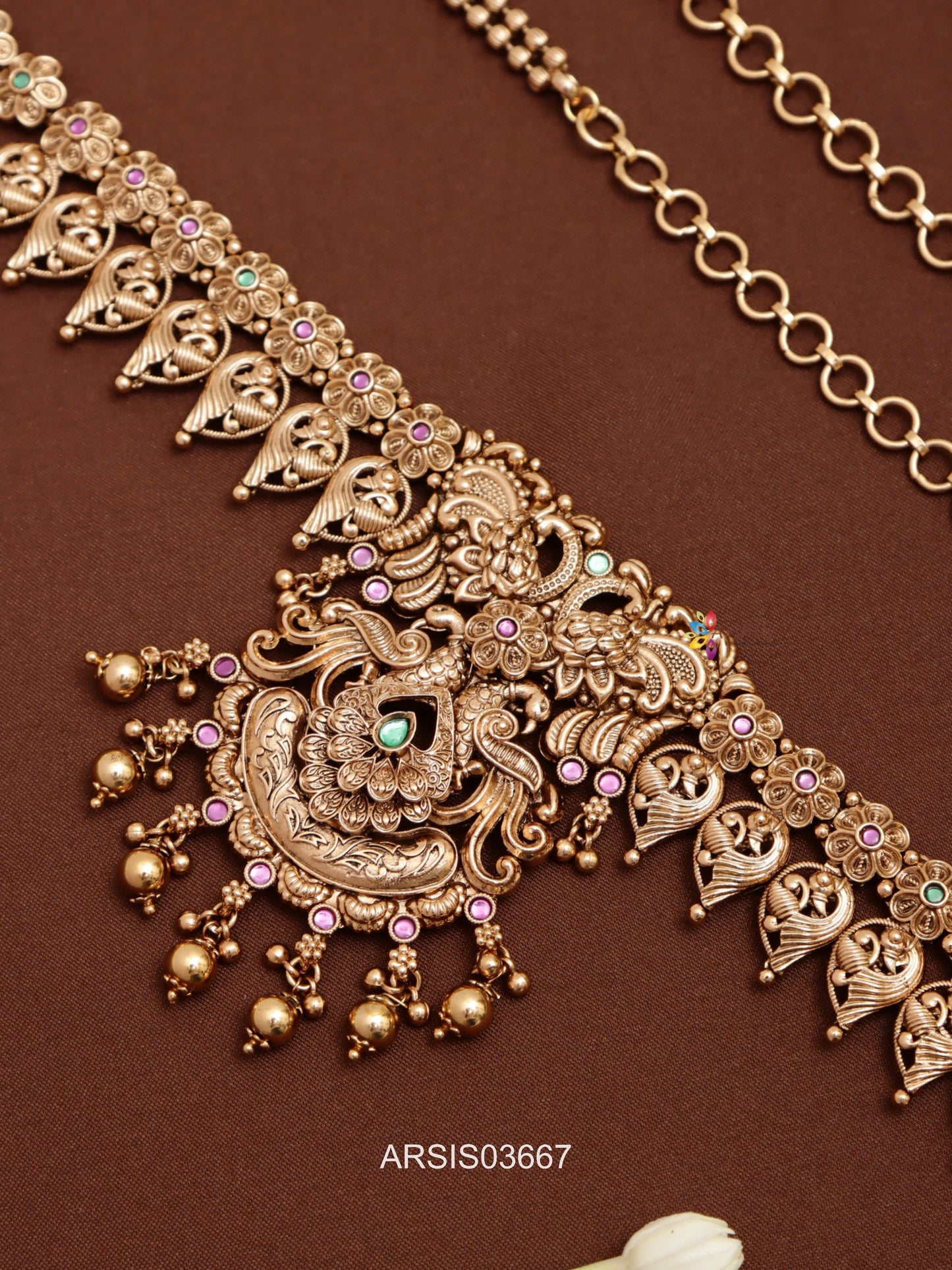 Matte Finish Bridal Jewellery Set