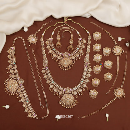 Coin and Mango Bridal Jewellery Set